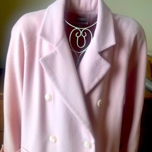 JH Collectibles Winter Coat Size 10/12 Pink Wool (check measurements below)
